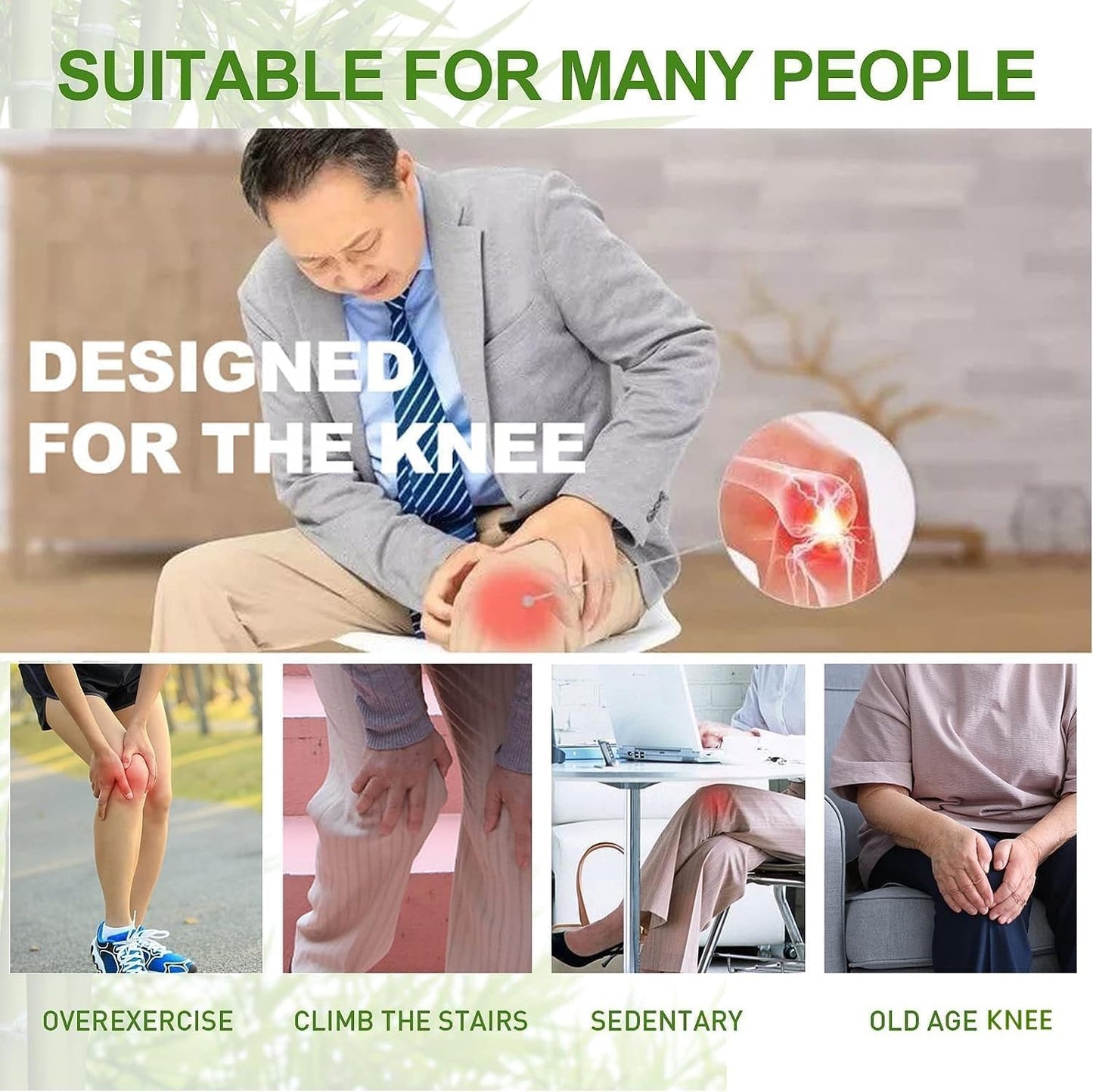 Herbal Knee Patches for Pain Relief & Daily Comfort